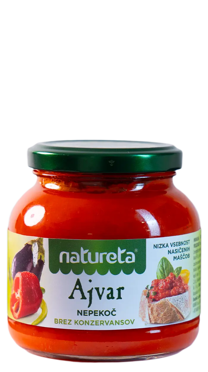 Ajvar no picante Natureta. Ajvar Nepekoč.