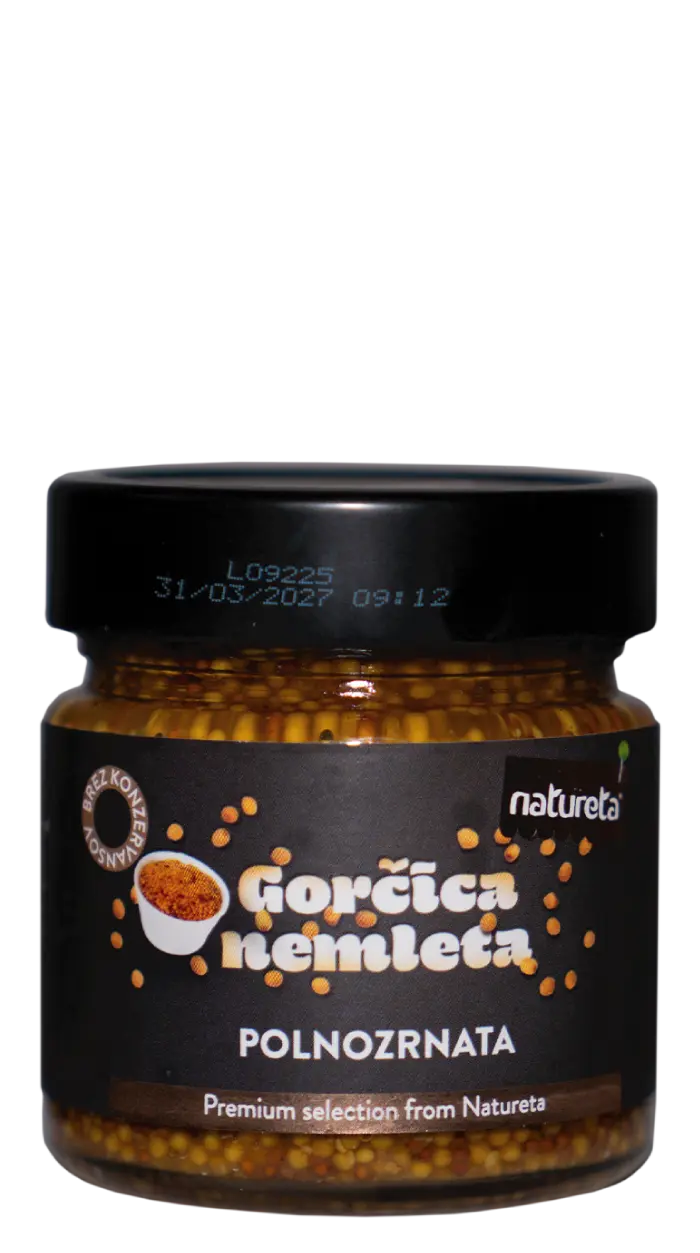 Mostaza en grano Natureta. Gorčica nemleta polnozrnata