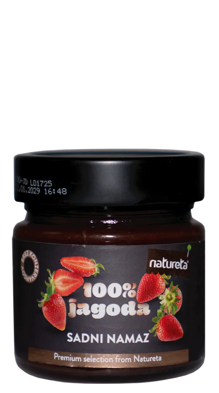 Mermelada de fresa Natureta. 100% jagoda Sadni namaz. Premium selection from Natureta