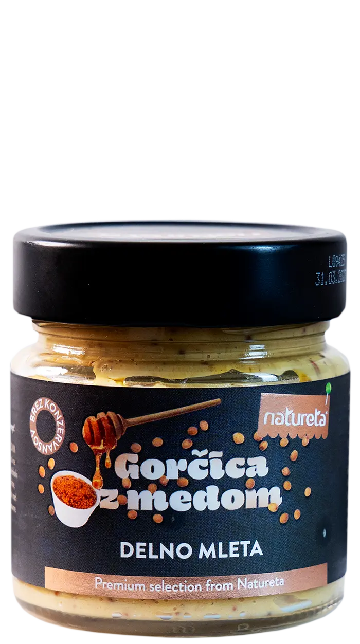 Mostaza con miel Natureta. Gorčica z medom.