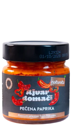 Ajvar casero con pimiento asado Natureta. Ajvar domači. Pečena paprika. Premium selection from Natureta