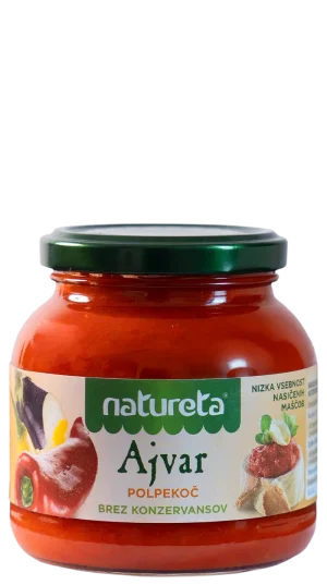 Ajvar picante medio Natureta. Ajvar Polpekoč. Brez konzervansov