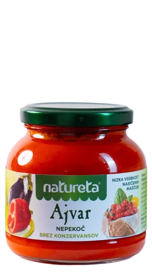 Ajvar no picante Natureta. Ajvar Nepekoč.